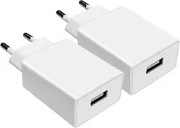 Комплект USB-A зарядних адаптерів 10W для смартфонів, 2 шт