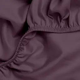 Простирадло Cosas на резинці сатин 80х190х25 plum, сливовий (32Satin_Plum_80x190x25) - мініатюра 3
