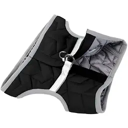 Шлея для собак м'яка AiryVest One, ХS2, 28-31х20-22 см, чорний (29381) - мініатюра 2