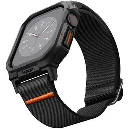 Чохол із ремінцем Spigen Lite Fit Pro Matte Black для Apple Watch Series 10 (2024) 46мм (ACS08609) - мініатюра 2