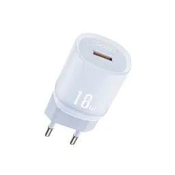 Сітчастий зарядний пристрій XO L157 1USB QC3.0 18W charger Синій - мініатюра 3