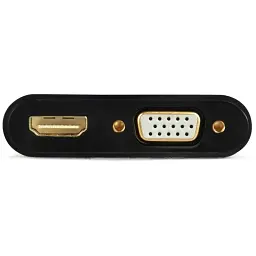 Кабель HDMI-HDMI/VGA Cablexpert A-HDMIM-HDMIFVGAF-01 - мініатюра 4