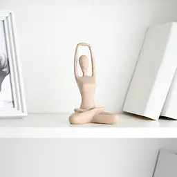 Декоративна статуетка MBM My Home Йога біла (DH-ST-29-2 WHITE) - мініатюра 2