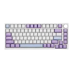 Ігрова механічна клавіатура Ajazz Ak820 / Дротове підключення / Sea Salt Switch / White Purple