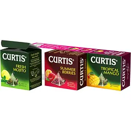 Набір чаю Curtis Tropical Mango, Summer Berries, Fresh Mojito 26 г (15 шт. х 1.7 г) (745449) - мініатюра 2