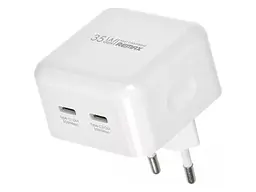 Мережевий зарядний пристрій Remax 35 W PD + QC Fast Charger White (RP-U87)