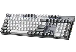 Механічна ігрова клавіатура GamePro MK-144-G Hot-Swap Outemu Red Switch USB Gray-White - мініатюра 2