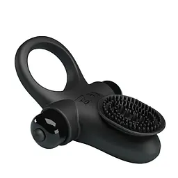 Ерекційне кільце - Pretty Love Vibrant Penis Ring II Black - мініатюра 8