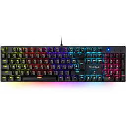 Клавіатура Vinga KBGM-100 LED Blue Switch USB Black (KBGM-100 Black)