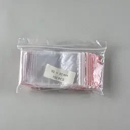 Пакети Zip-Lock прозорі 5x9 см, 100 шт, поліетиленові пакети із застібкою - мініатюра 3