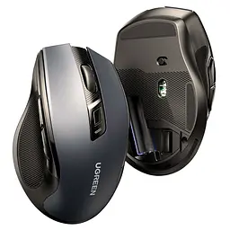 Мишка UGREEN 2.4GHz MU006 Ergonomic, бездротова, 4000dpi., 4кн.,Silence Design, Чорна - мініатюра 5