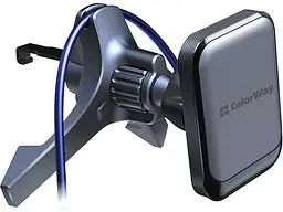 Автомобільний тримач для смартфона ColorWay Magnetic Air Vent-6 Gray (CW-CHM16-GR) - мініатюра 2