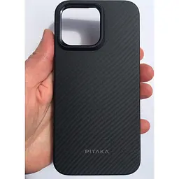 Оригінальний протиударний чохол для iPhone 15 Pro Max Pitaka Military Grade MagSafe MagEz Pro 4 600D Black/Grey KI1501PMPA - мініатюра 4