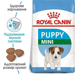 Сухий корм для цуценят дрібних порід Royal Canin Mini Puppy, з м'ясом птиці, 8 кг (30000801) - мініатюра 4