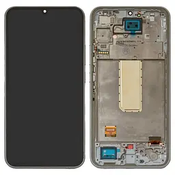 Дисплей Samsung A346 Galaxy A34 5G, сріблястий, з рамкою, Original (PRC)