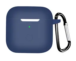 Чохол-накладка DK Silicone Candy Friendly з карабіном для Xiaomi Redmi Buds 3 (dark blue) - мініатюра 2