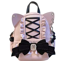 Рюкзак в стилі Лоліта Рожевий Lolita Backpack Pink 25x20x9 см