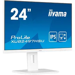 Монітор 23.8" Iiyama XUB2497HSU-W2 White FHD IPS 100Hz (XUB2497HSU-W2) - мініатюра 2