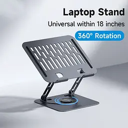 Підставка для ноутбука Hagibis Aluminium Ajustable Laptop Stand Grey (NBS04) [162341] - мініатюра 2