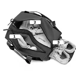 Сумка для спорту із тканини Confident TB1-T-101A - мініатюра 5
