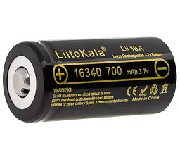 Акумулятор LiitoKala Lii-16A 16340 700 mah Чорний (2211480962) - мініатюра 5