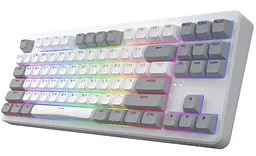 Клавіатура HATOR Rockfall 3 Mecha TKL Wireless Orange White (HTK851UA) - мініатюра 2