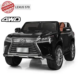 Дитячий електромобіль 4x35W 12V14Ah PRO EVA MP4 шкіра чорний (M 3906(MP4)EBLRS-2) - мініатюра 2