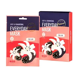 Маска для обличчя Dearboo lily charcoal з екстрактом лілії й вугілля