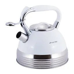 Чайник із свистком Kamille KM-0696WH 2.7 л білий - мініатюра 2