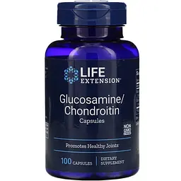 Глюкозамін, хондроїтин, Glucosamine/Chondroitin, 100 капсул Life Extension vit0001706