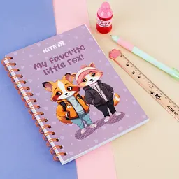 Блокнот Kite Cute 4 на спіралі A5, 80 аркушів, клітинка (K25-1911-4) - мініатюра 5