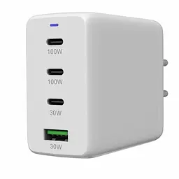 Зарядний пристрій Canyon CU100ACC GaN 100 Вт 3xPD 1xQC EU білий (CNS-CUW100ACC) - мініатюра 4