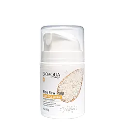 Крем для обличчя зволожувальний Bioaqua Rice Raw Pulp з екстрактом рису, 50 г