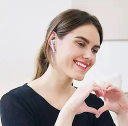 Блютуз Стерео Гарнітура Hoco EW19 Plus, 30/250 mAh, 4h Білий - мініатюра 7