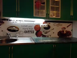 Кухонний фартух Happy Pocket City Coffee вінілова наклейка ПВХ кава зерна турка Біла 60х300 см Z180814 - мініатюра 7