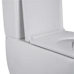 Унітаз-компакт Qtap Robin Ultra Quiet безободковий з сидінням Soft-close QT13222128AUQ1W, Білий - мініатюра 7