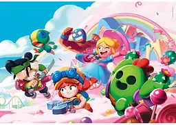 Пазл Clementoni Веселковий, Бравл Старс (Brawl Stars - Rainbow Puzzle - 180 pcs.), 180 ел. (29804) - мініатюра 2