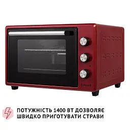 Електрична піч Perfelli MIRAGE 37 RED - мініатюра 10