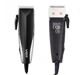 Професійна машинка для стрижки волосся від мережі VGR V-033 USB Pro, 9 Вт з насадками 3-12 мм і ножицями в комплекті - мініатюра 2