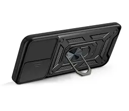 Чохол Primo Shockproof для Samsung Galaxy S26 Ultra (SM-S948) протиударний, з підставкою і шторкою камери Black - мініатюра 5
