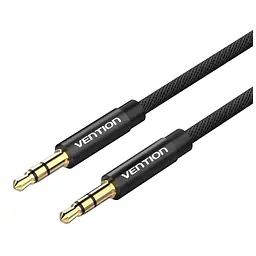 Кабель мультимедійний 3.5mm M to 3.5mm M 1.0m fabric black Vention (BAGBF)