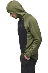 Куртка чоловіча Black Diamond M Coefficient LT Hybrid Hoody L Чорний-Оливковий - мініатюра 3