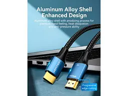 Кабель Vention HDMI to HDMI V2.1 1.5m Blue (ALGLG) - мініатюра 5