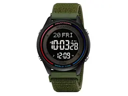 Чоловічий наручний годинник 2412NAG Army Green Nylon Skmei acs0029939 - мініатюра 2