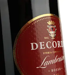 Вино ігристе Decordi Lambrusco Rosso Amabile, червоне, напівсолодке, 8%, 0,75 л - мініатюра 3