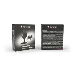 Силіконова анальна пробка Mystim Rocking Vibe з вібрацією і пультом для електростимулятора, 3,7 см - мініатюра 5