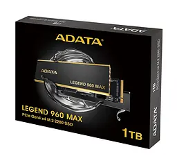 Накопичувач SSD M. 2 ADATA LEGEND MAX 960 1TB 2280 PCIe Gen4x4 NVMe 3D NAND Read/Write:7400/6000 MB/sec - мініатюра 2