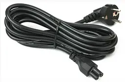 Кабель живлення 220В 1.5 м, 0,75мм2 С13-IEC C5 (для ноутбука) (B00702)