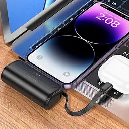 Зовнішній акумулятор Borofone BJ41 Pocket 5000mAh Black [123607] - мініатюра 3
