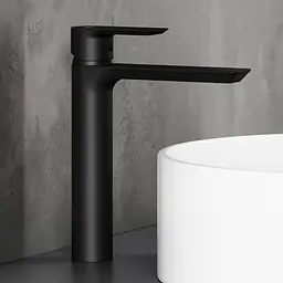 Змішувач для умивальника Damixa 10 високий black 470250300 - мініатюра 2